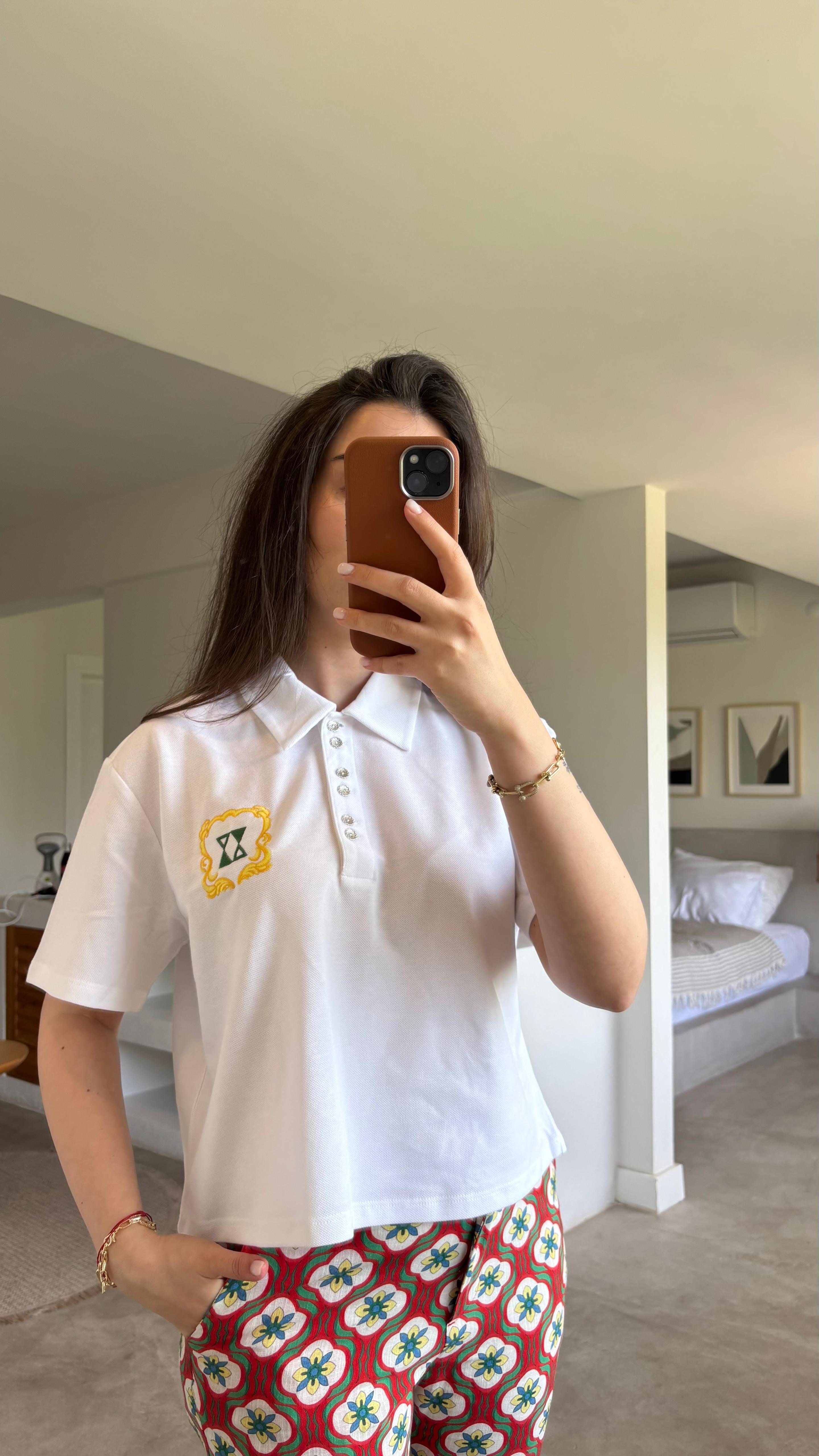 POLO YAKA BEYAZ