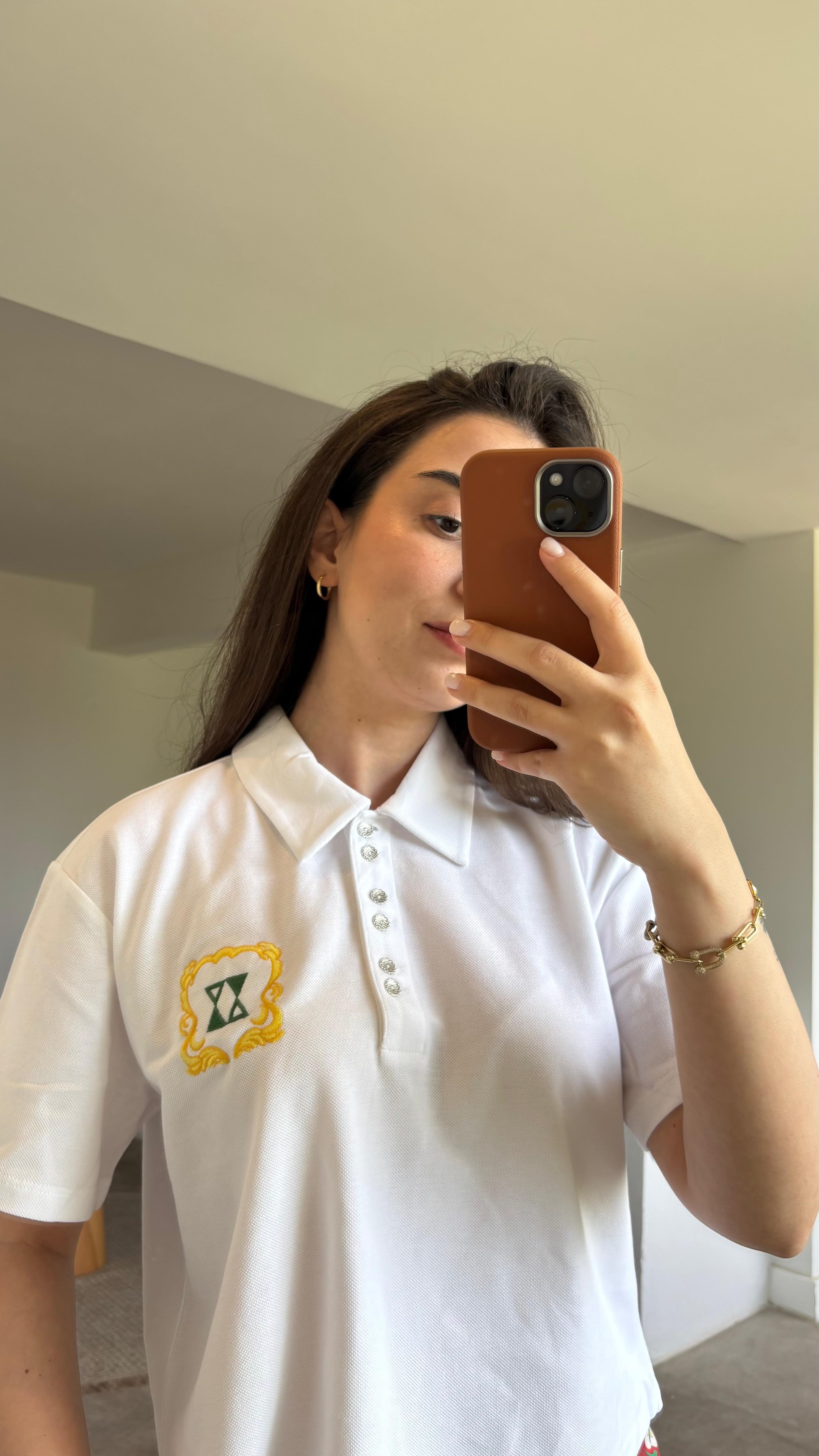 POLO YAKA BEYAZ