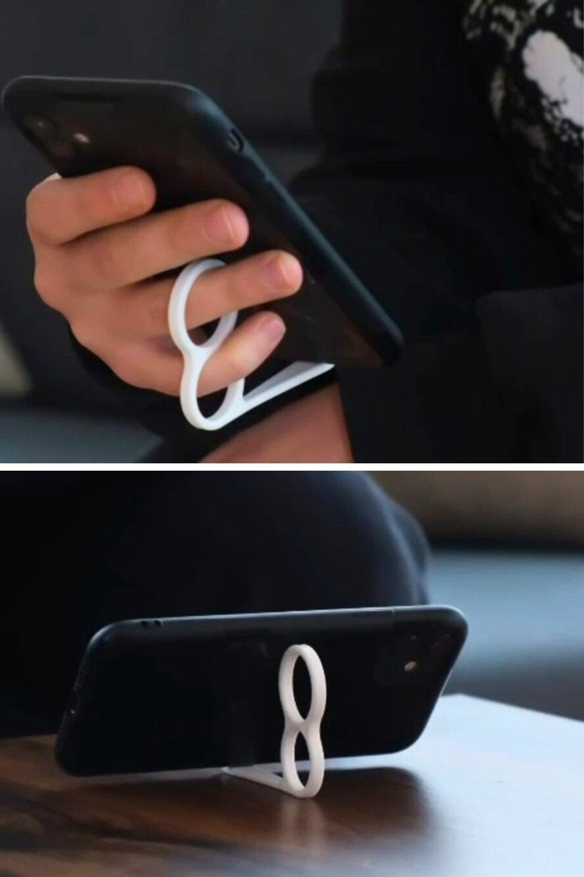 4 Adet Parmak Halkalı Telefon Tutucu & Telefon Standı – Tek Elle Kullanım