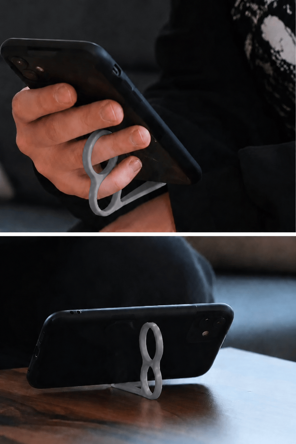 4 Adet Parmak Halkalı Telefon Tutucu & Telefon Standı – Tek Elle Kullanım