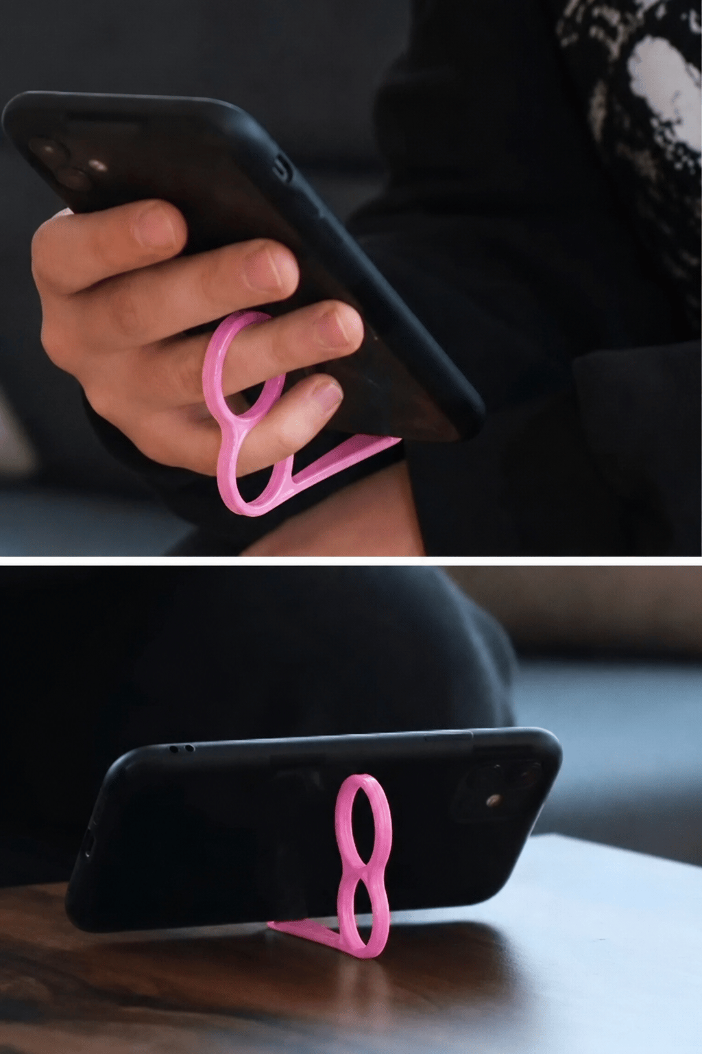 4 Adet Parmak Halkalı Telefon Tutucu & Telefon Standı – Tek Elle Kullanım
