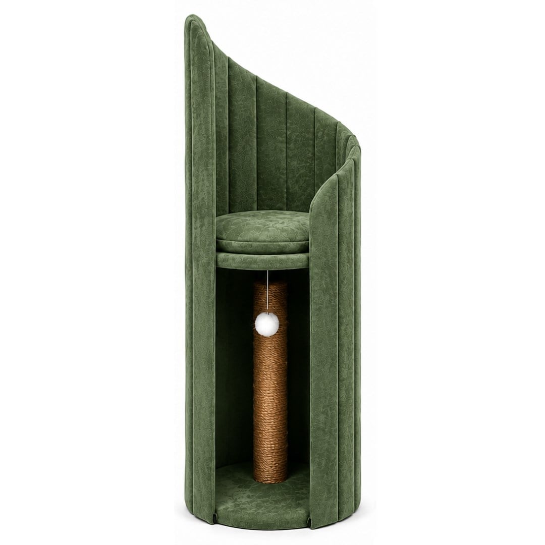 ATESOPET İŞLEVSEL KEDİ MOBİLYASI-ORMAN YOSUNU