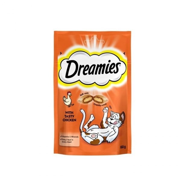 Dreamies® YetişkinTavuklu Ödül Maması 60g