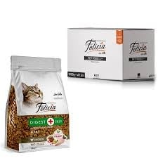 FELICIA 1 KG KOLAJENLİ TAVUKLU AZ TAHILLI YETİŞKİN KEDİ MAMASI