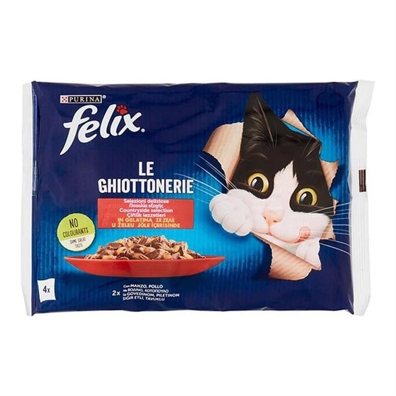 Felix Sığır Etli Kedi Avantajlı Paket 4x85 Gr 