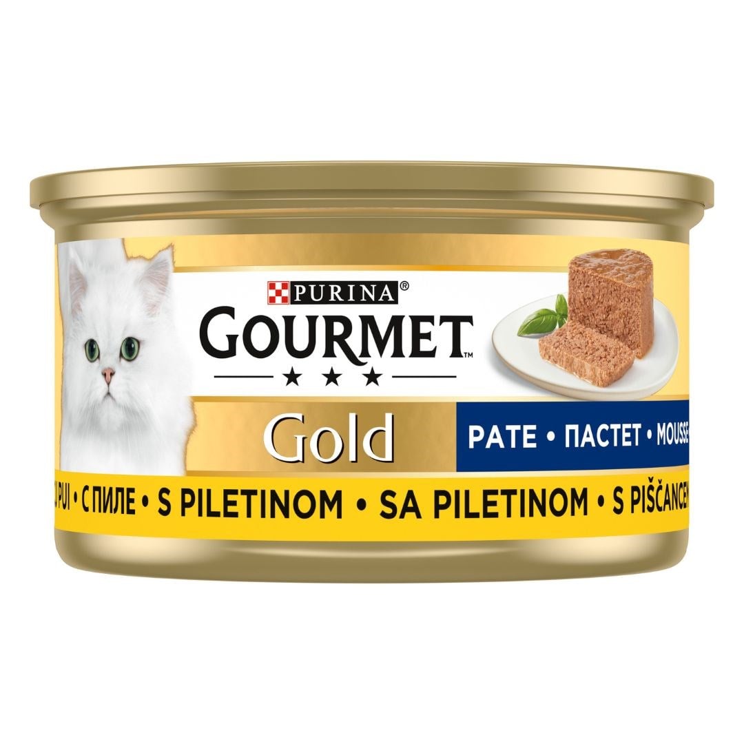 Gourmet Gold Kıyılmış Tavuk Etli Kedi YaşMama 24x85g