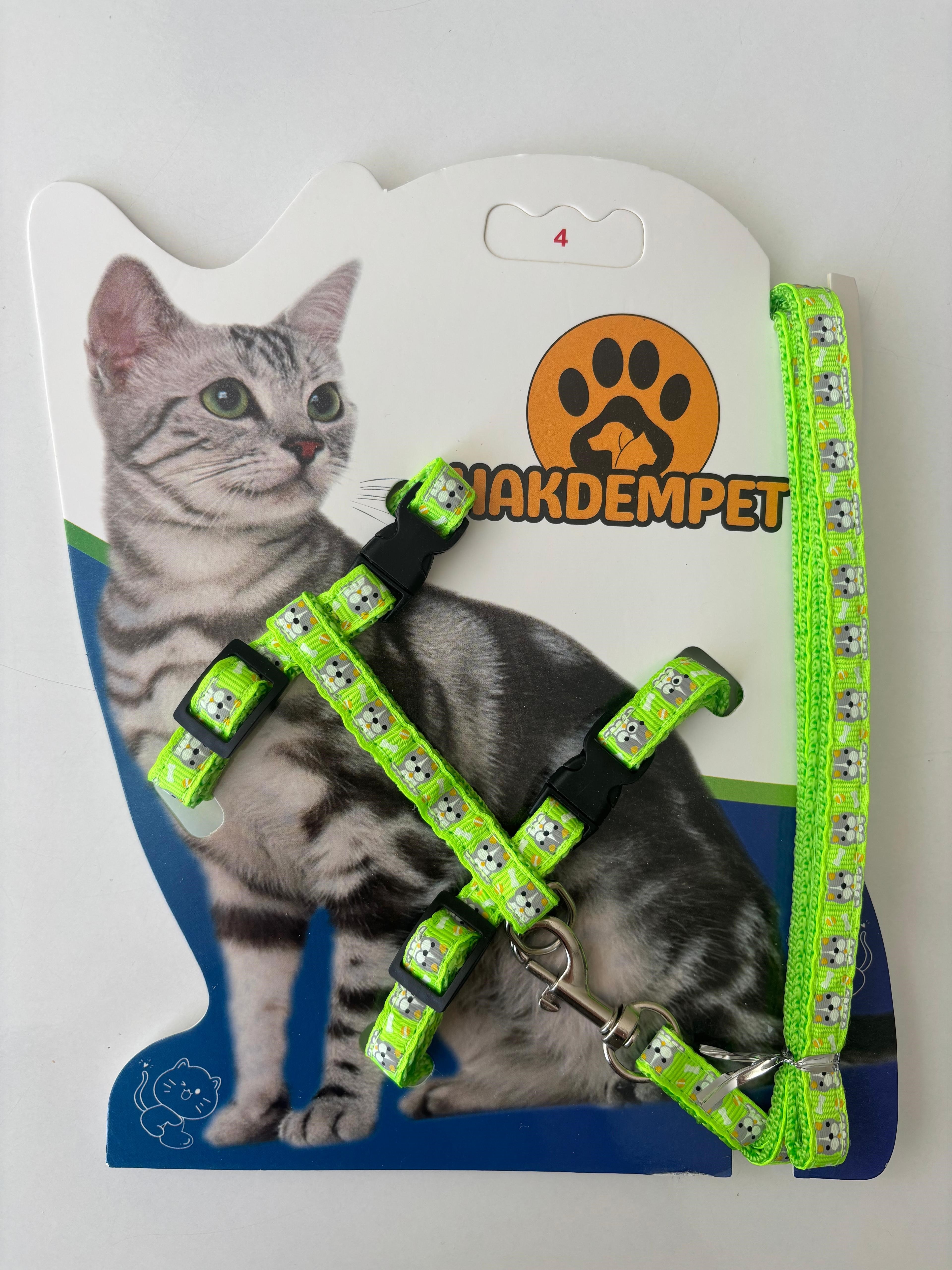 KEDİ BEL TASMASI AYICIK DESENLİ