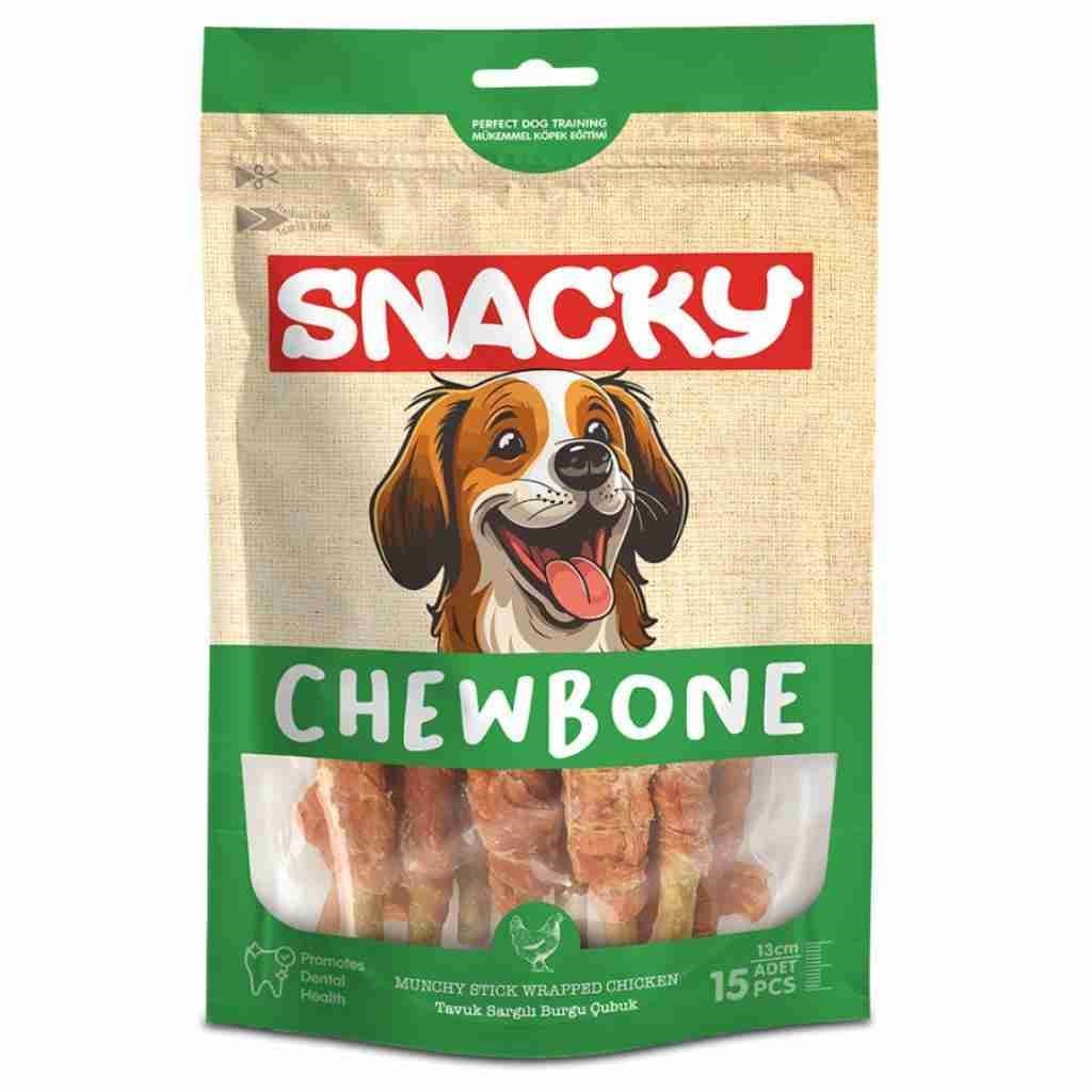 SnackyMunchy Tavuk Sargılı Köpek Ödül 10'lu*13cm *120g