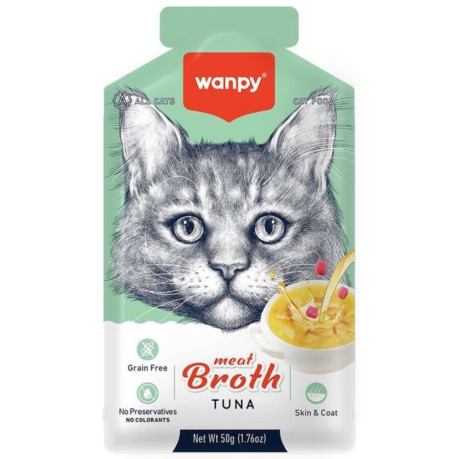 WANPY KEDİLER İÇİN TON BALIĞI ETİ ÇORBASI 50G