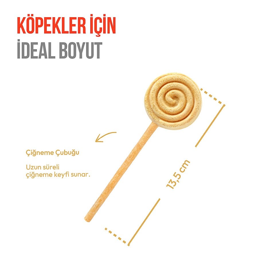 Wanpy Köpekler İçin Dondurularak Kurutulmuş Lolipop - Balkabaklı - 6 g*10'lu