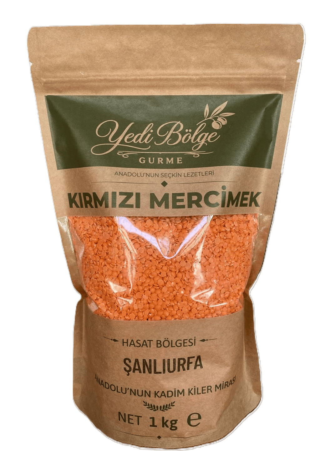Kırmızı Mercimek Naturel Yaprak 1 kg
