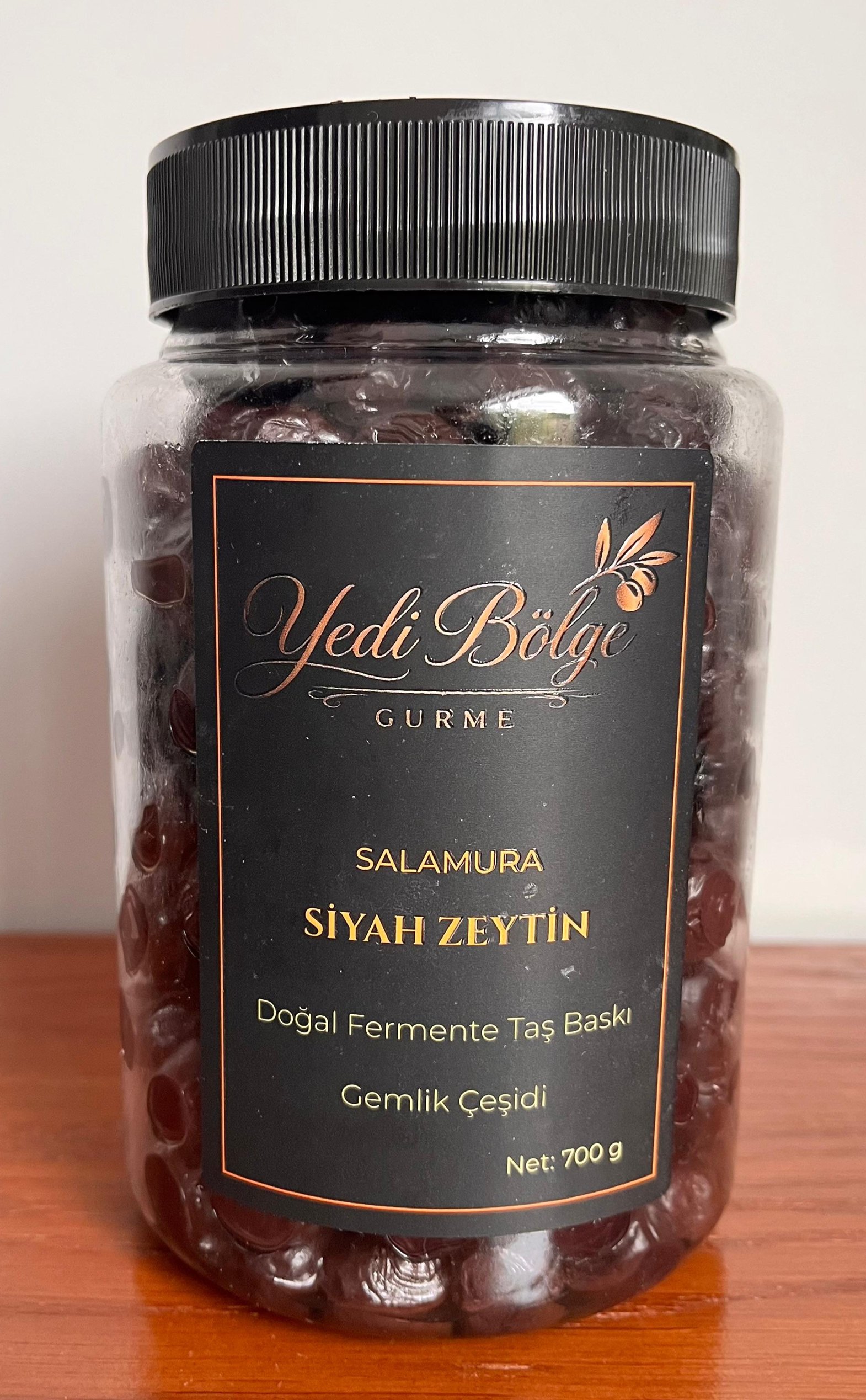 Salamura Siyah Zeytin GEMLİK 1.BAHÇE