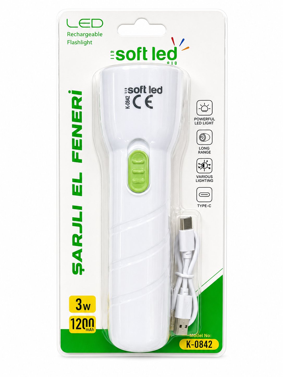 0842 SOFTLED EL FENERİ