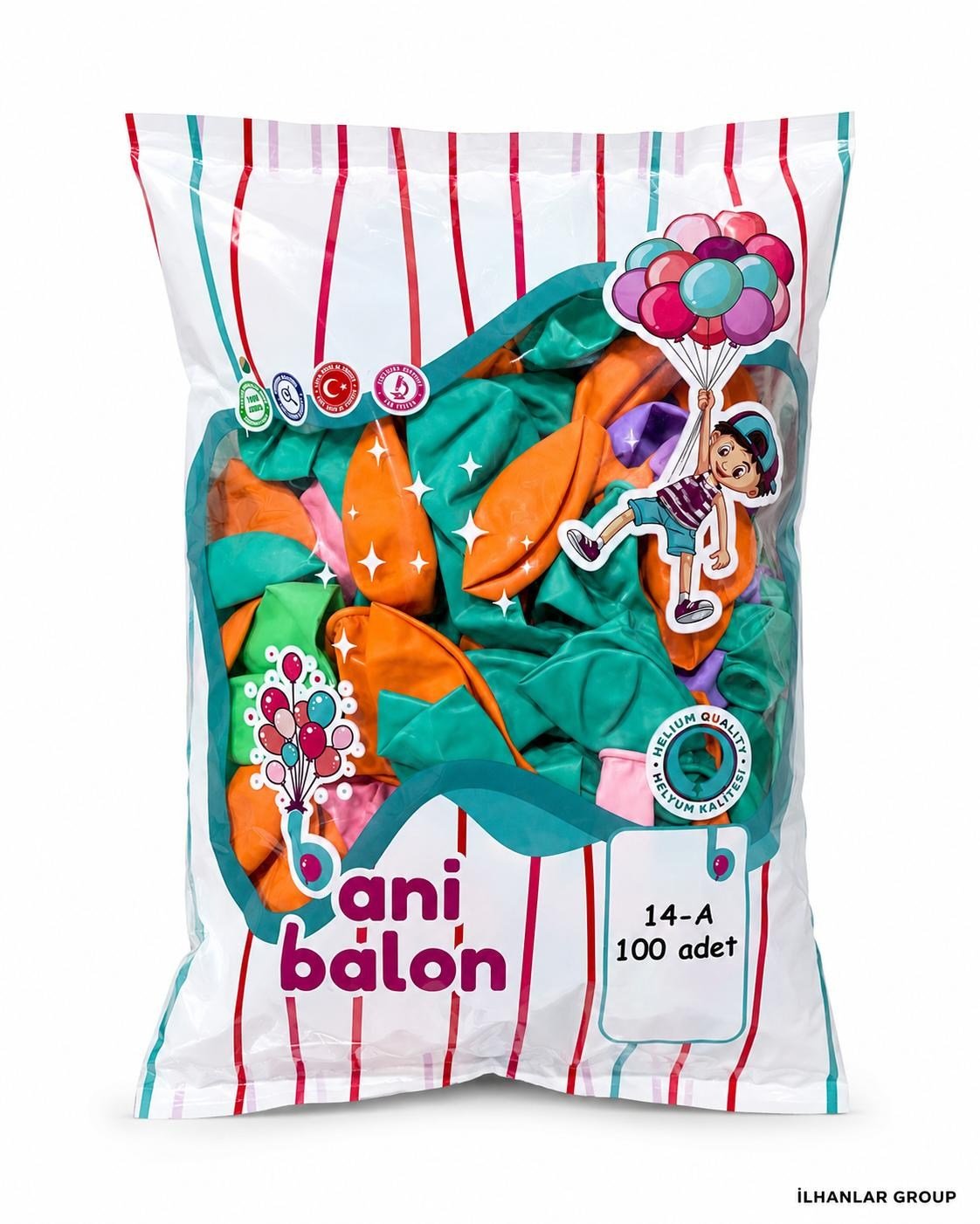 BALON RENKLİ 14A PK 100*AD