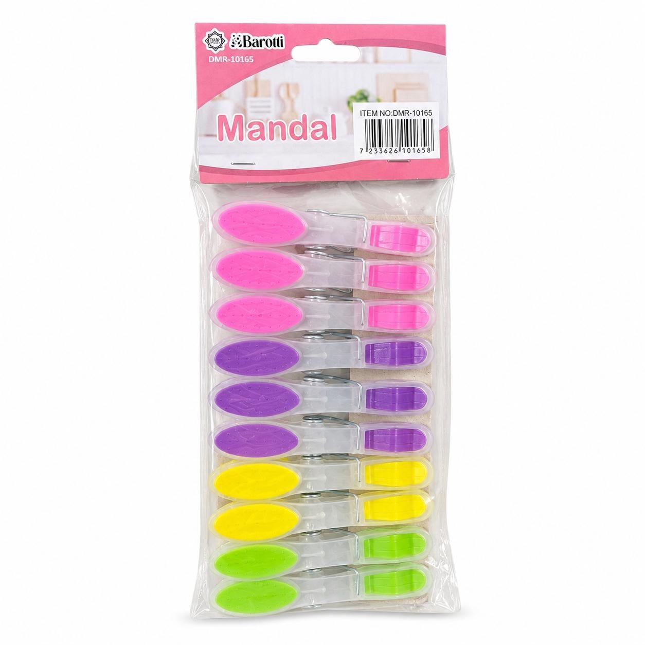 BAROTTİ SİLİKON MANDAL RENKLİ 24LÜ