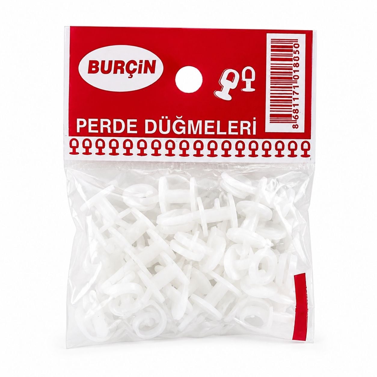BURÇİN PERDE DÜĞMESİ GEÇMELİ PK*50
