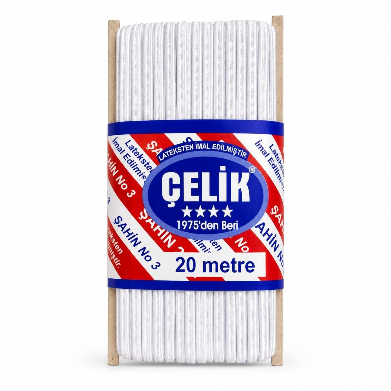 ÇELİK BEBE LASTİĞİ 20MT KARTONLU BEYAZ PK*5