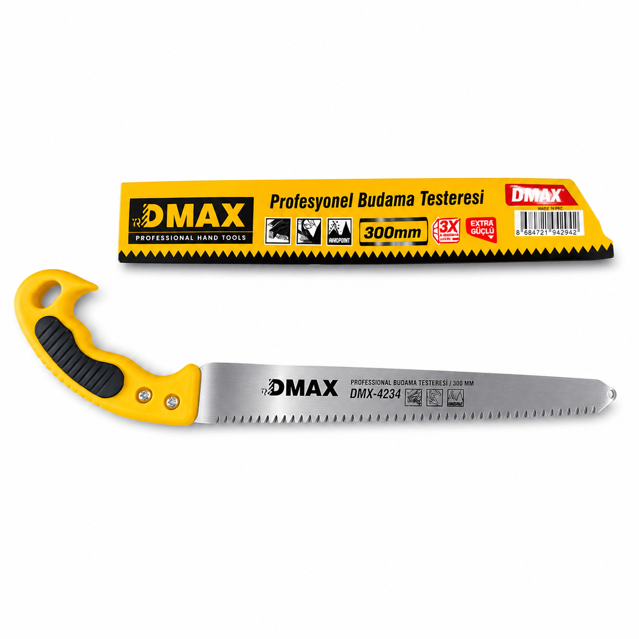 DMAX BAĞ BUDAMA TESTERESİ PLASTİK SAPLI 4234