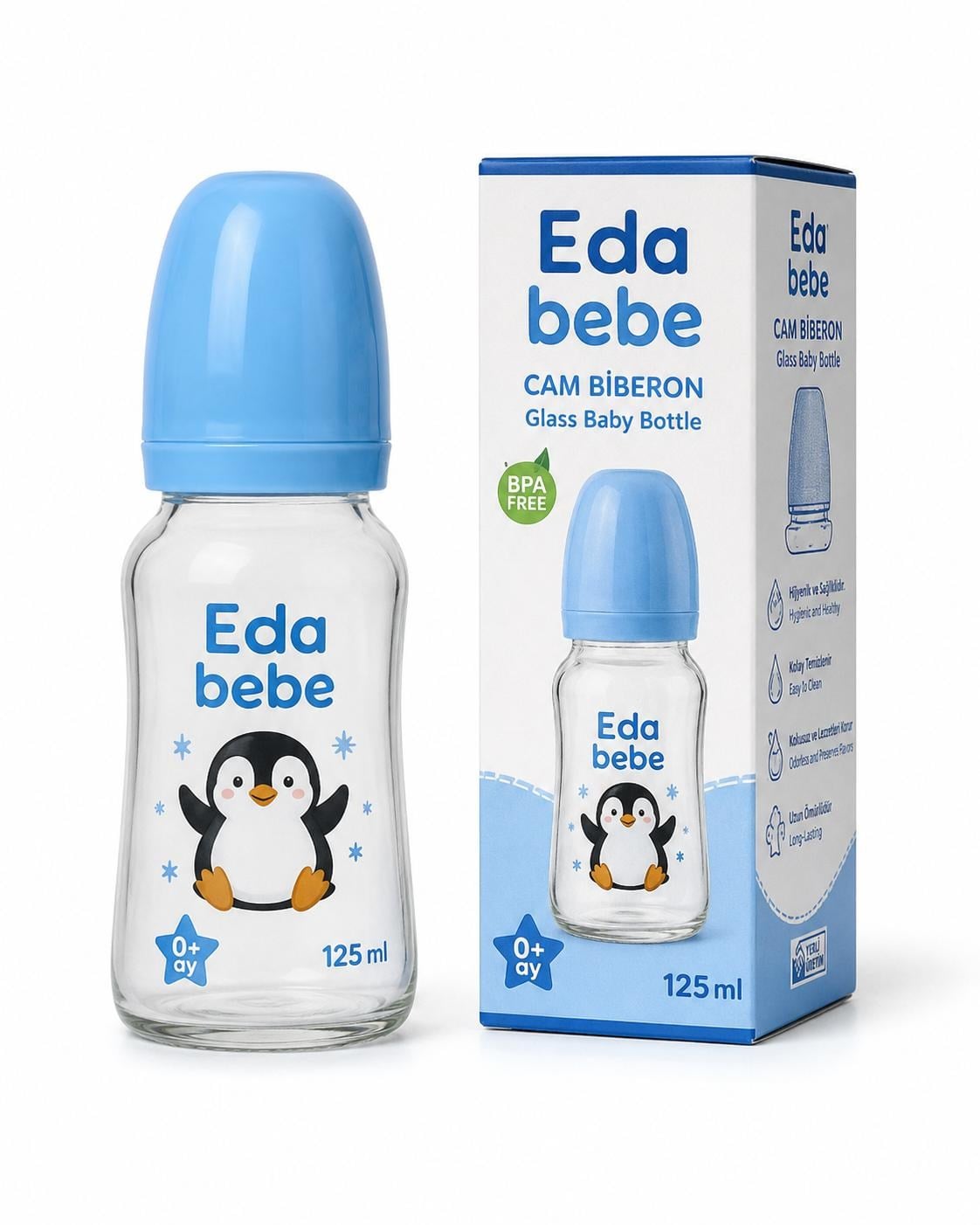 EDA CAM BİBERON 125ML PK*6