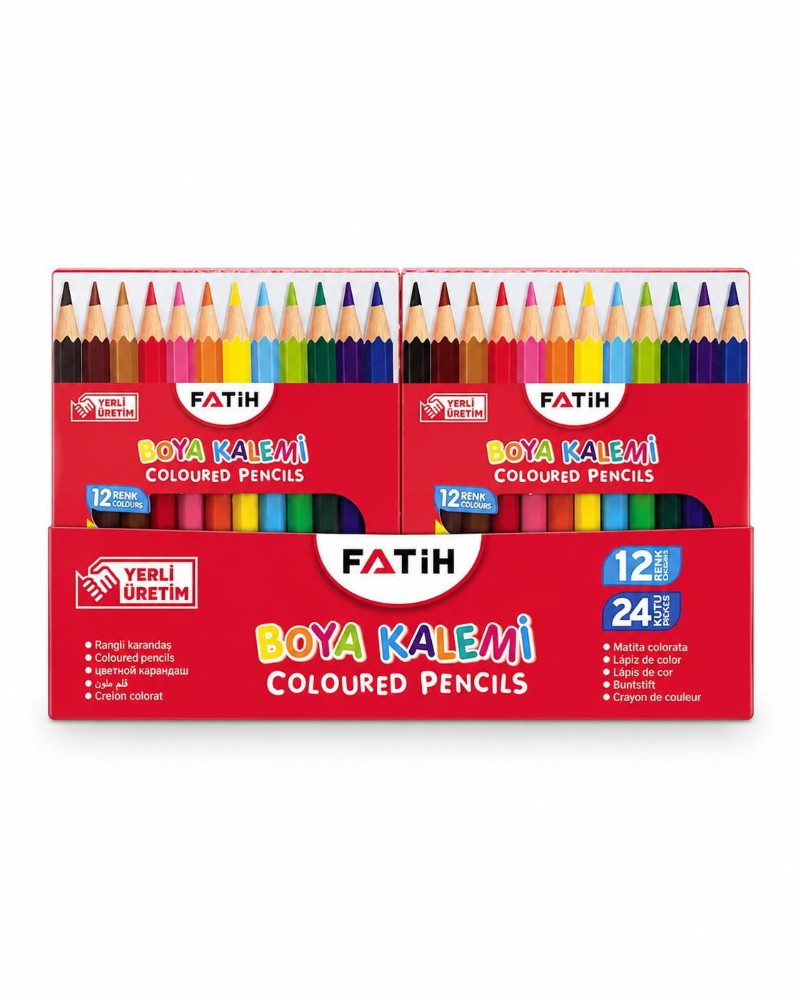 FATİH KURU BOYA KALEMİ YARIM BOY PK*24