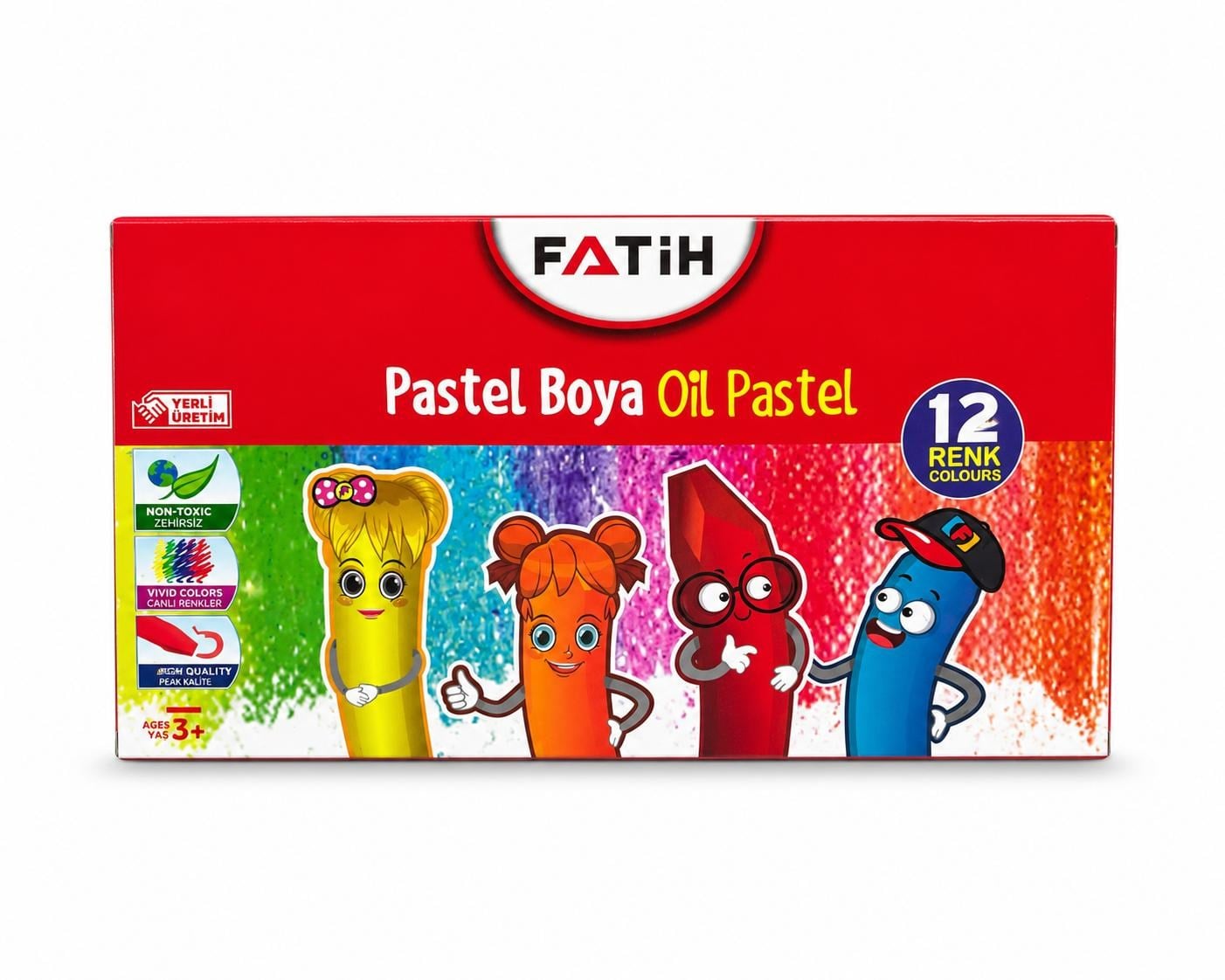 FATİH PASTEL BOYA 12Lİ KUTULU