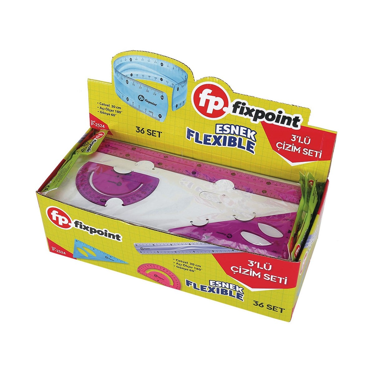FİXPOİNT ESNEK ÇİZİM SETİ ESNEK 3LÜ PK*36