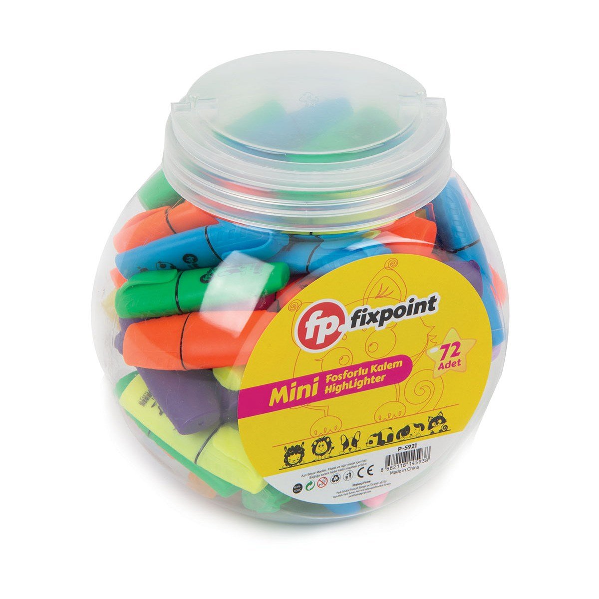 FİXPOİNT FOSFORLU MİNİ KALEM KAVANOZLU 72'Lİ