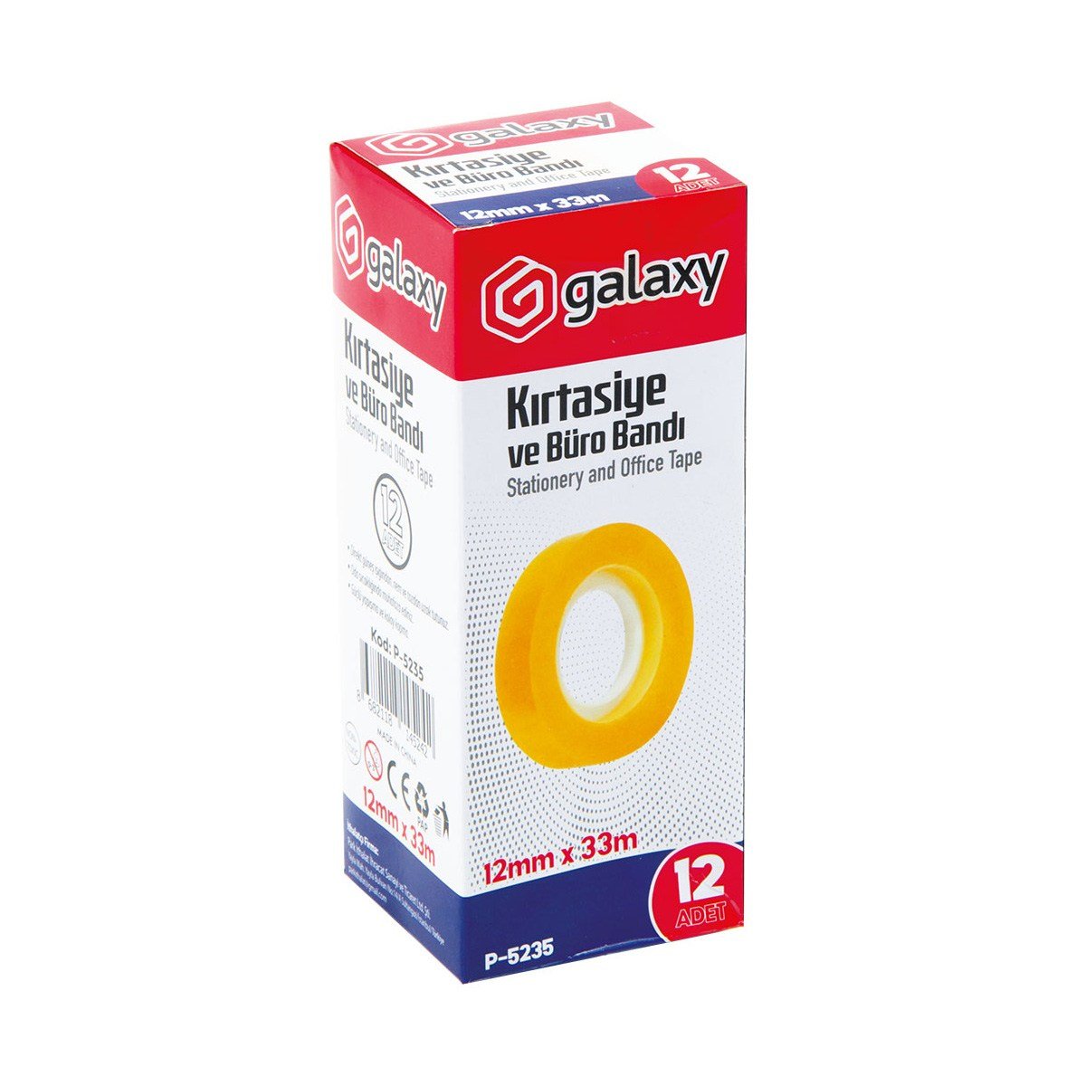 GALAXY KUTULU PARA BANDI 12MM*33MT PK*12