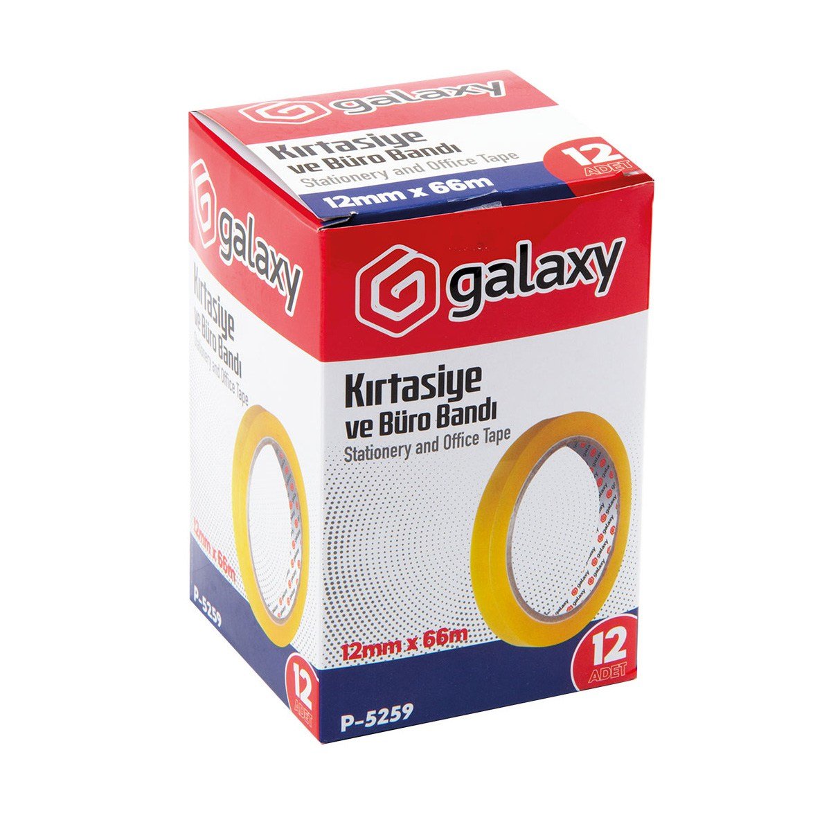 GALAXY PARA BANDI GENİŞ SELE BANDI 12MM*66MT PK*12