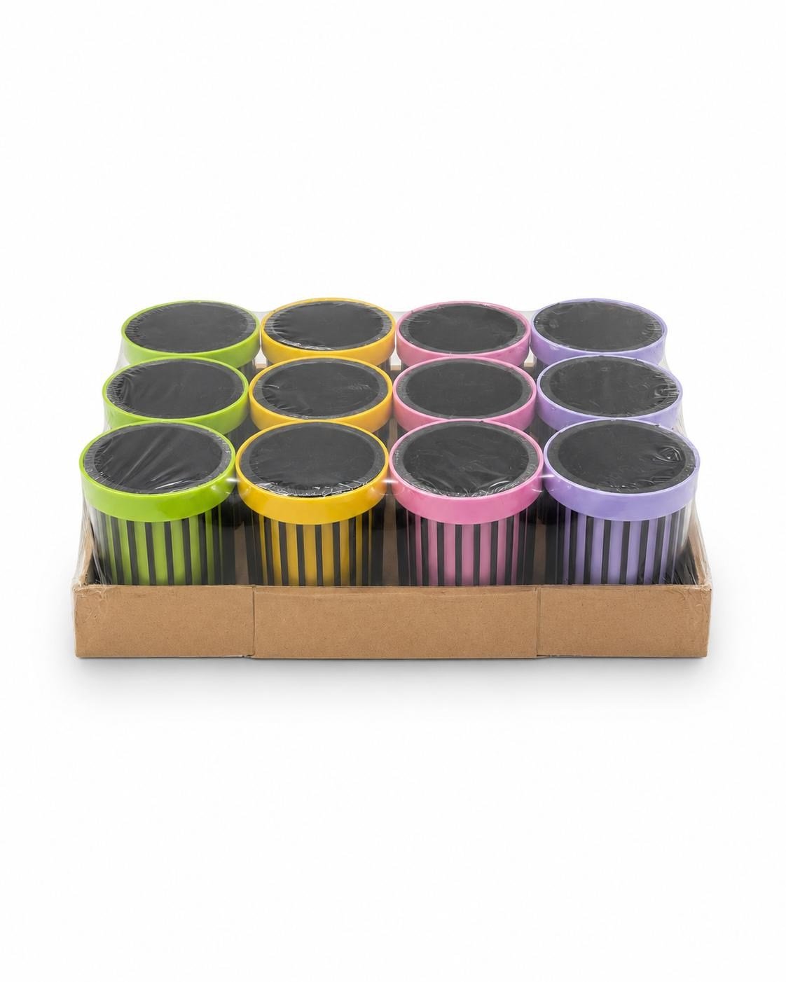 KALEMLİK PLASTİK  RENKLİ OVAL PK*12