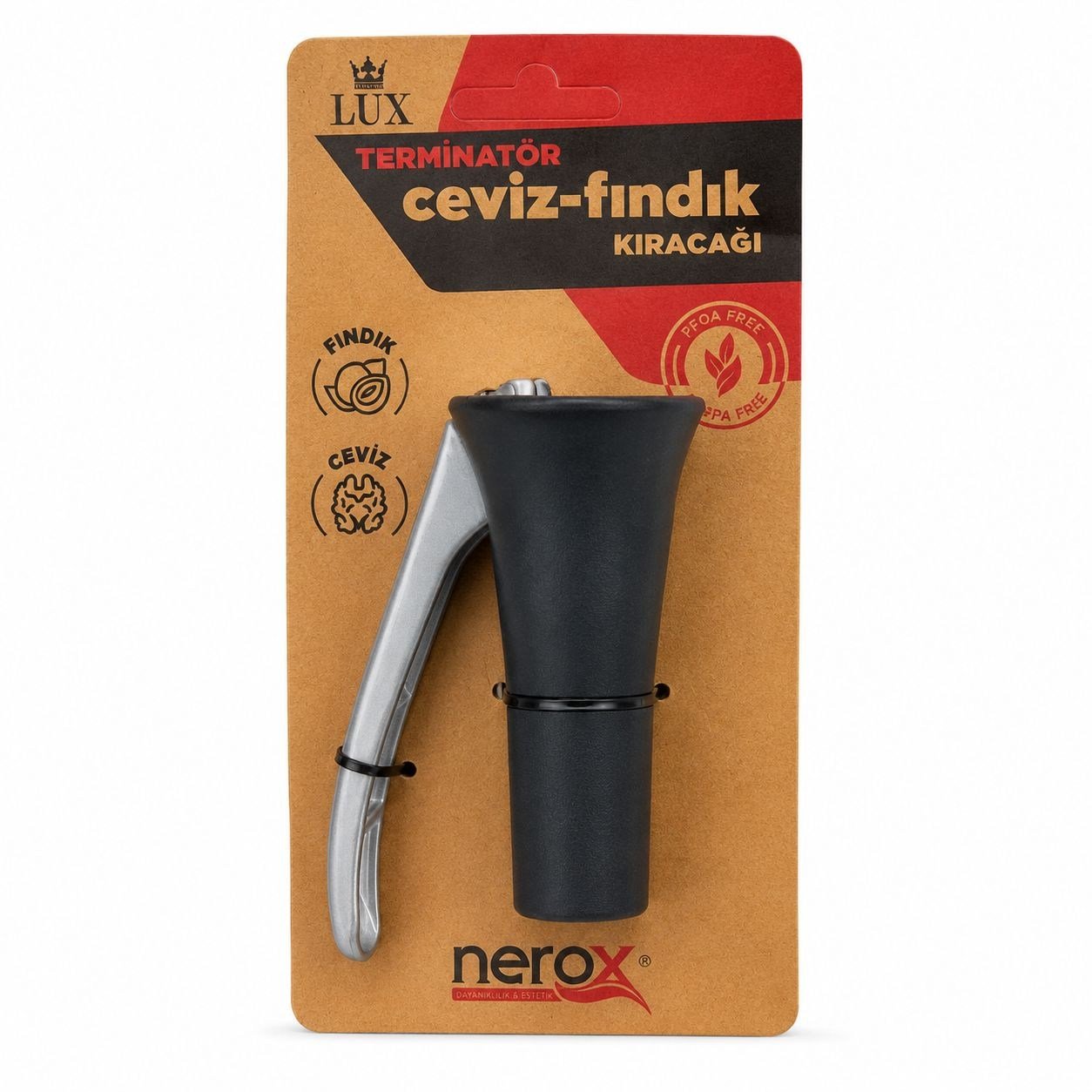 NEROX CEVİZ-FINDIK KIRACAĞI TERMİNATÖR HUNİ KIRICI PK*12
