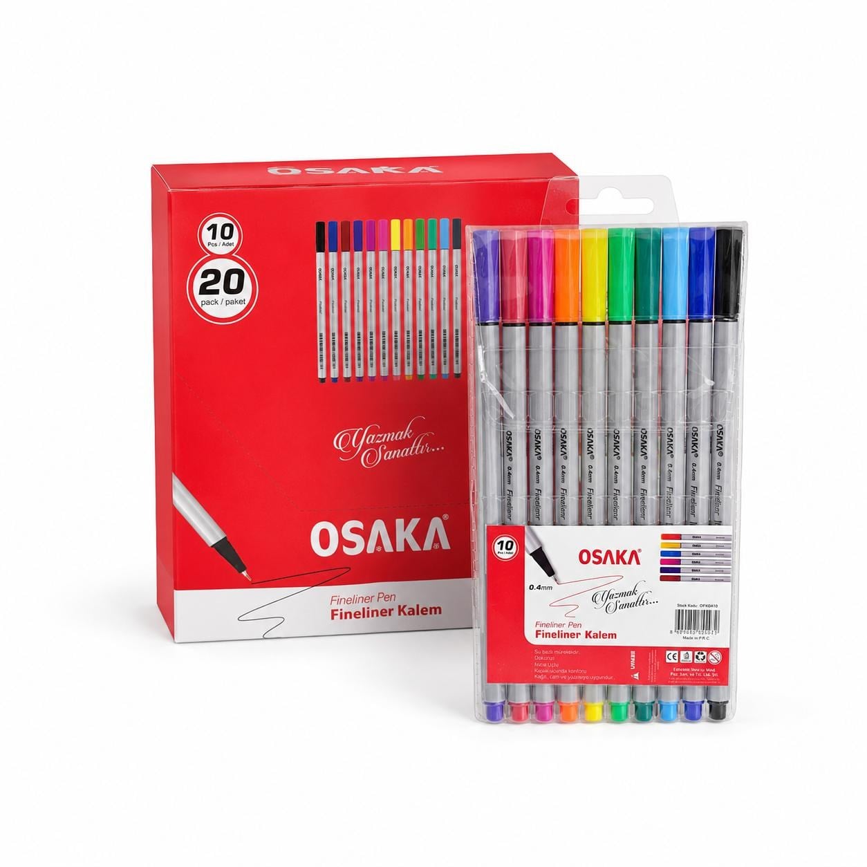 OSAKA FINELINER KALEM 10 LÜ PK*20