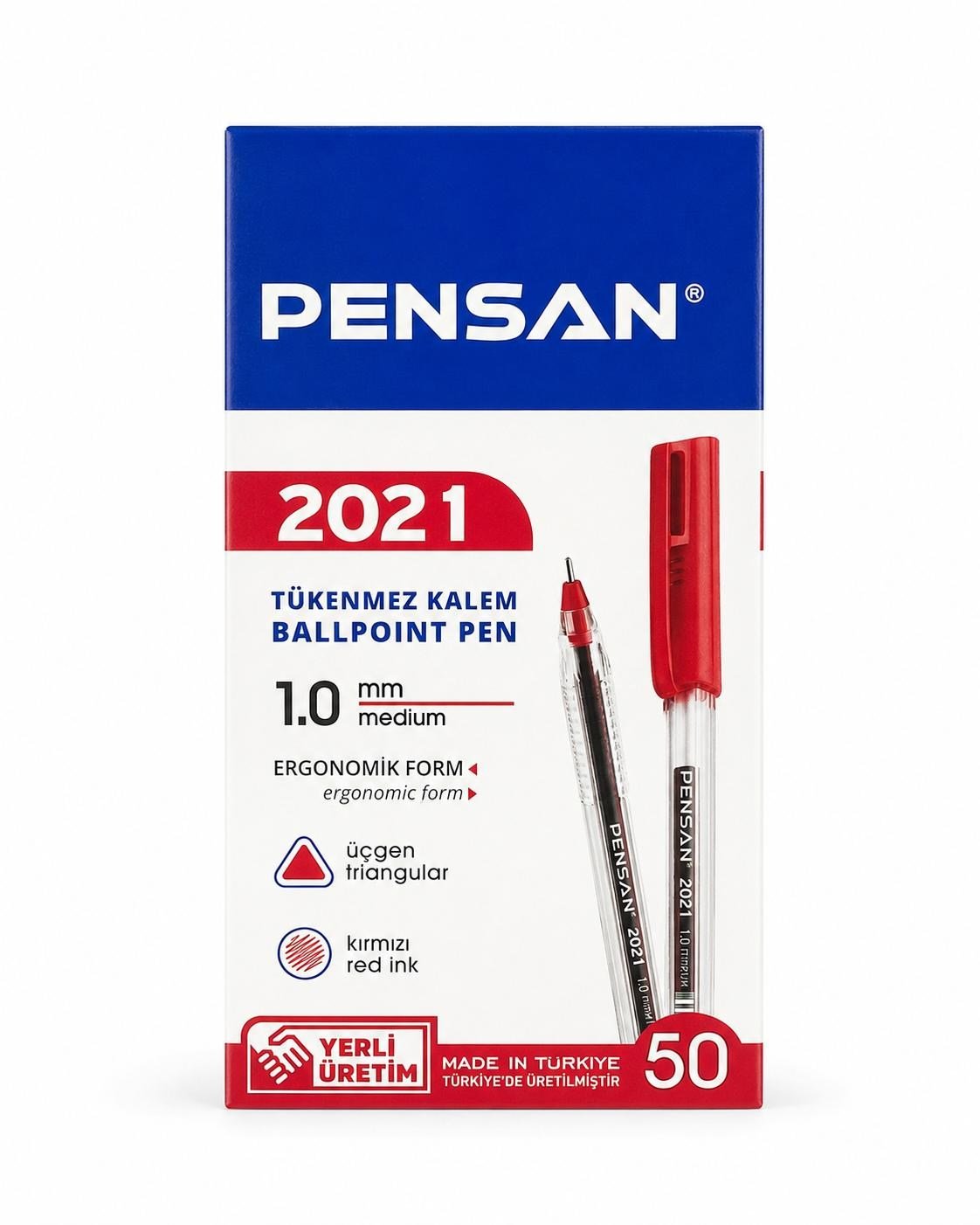 PENSAN 2021 TÜKENMEZ KALEM ŞEFFAF PK*50