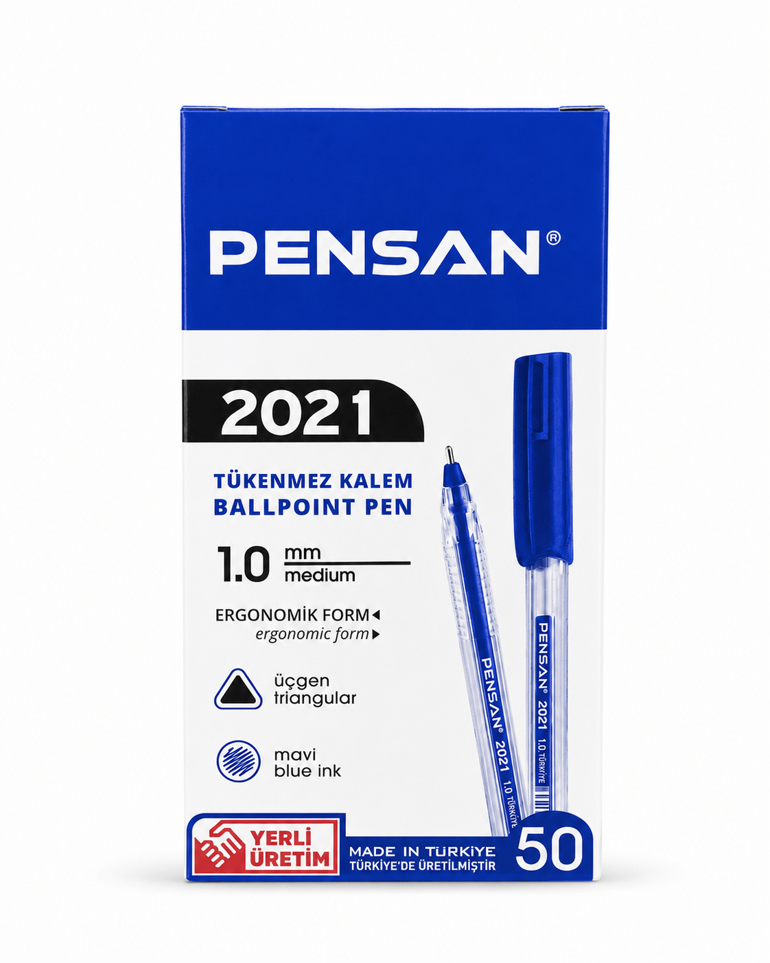 PENSAN 2021 TÜKENMEZ KALEM ŞEFFAF PK*50