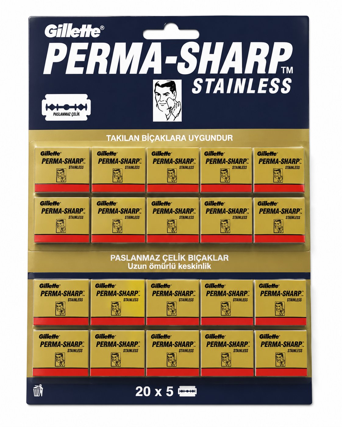 PERMASHARP TIRAŞ BIÇAĞI, 5Lİ PK 20*AD