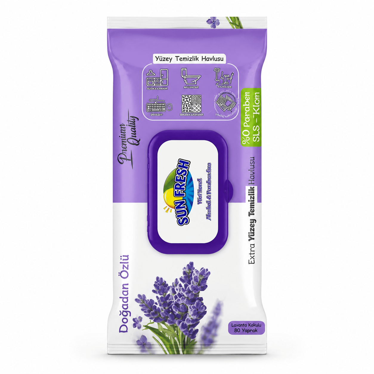 SUNFRESH ISLAK HAVLU 100LÜ KL*12