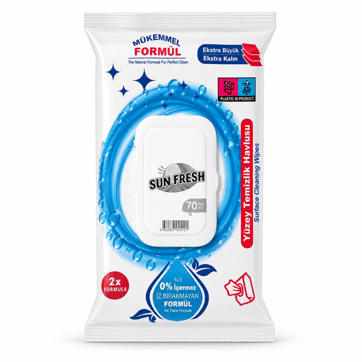 SUNFRESH ISLAK HAVLU 70Lİ KL*16