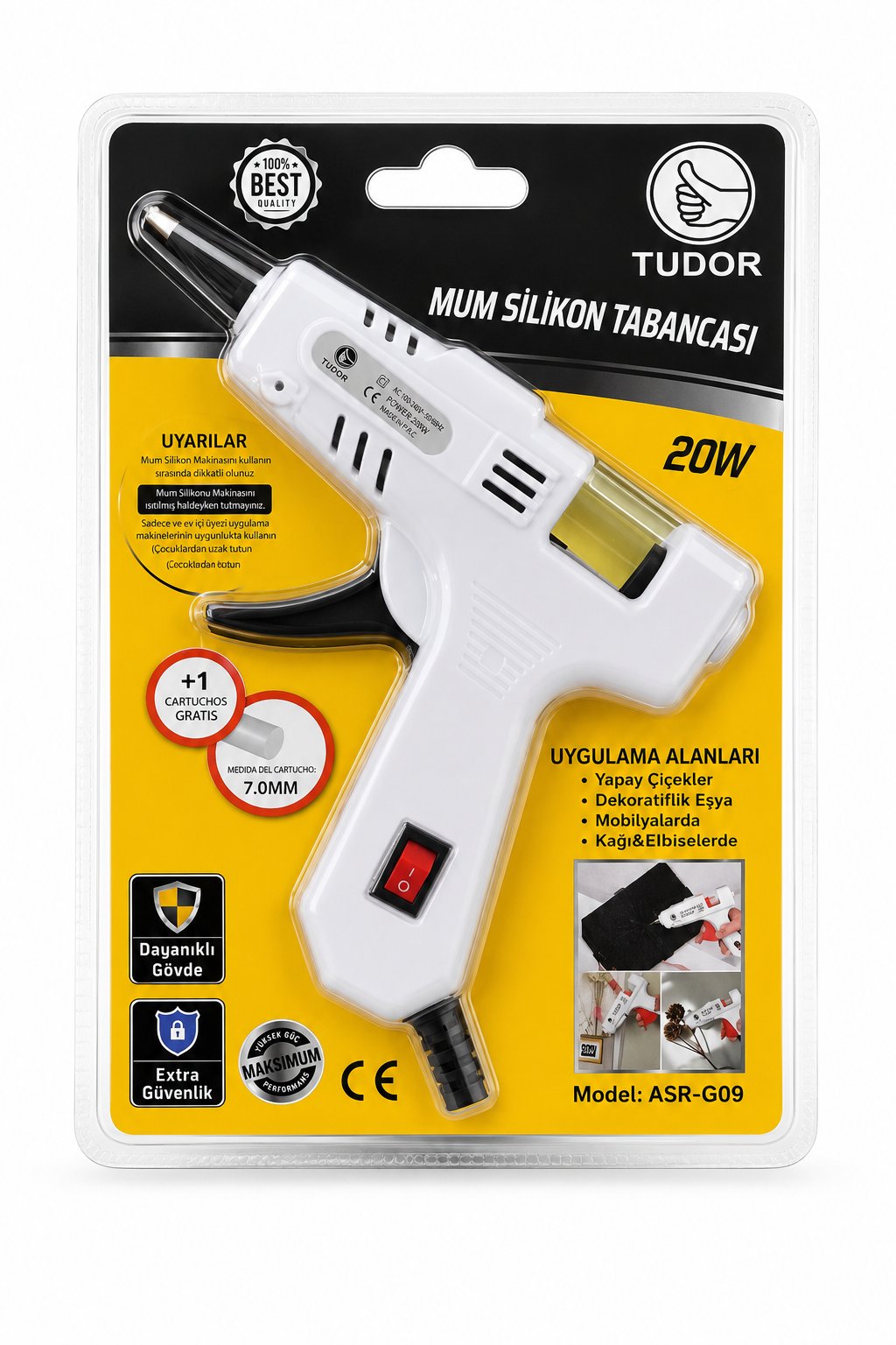 TUDOR SİLİKON TABANCASI 20WATT 