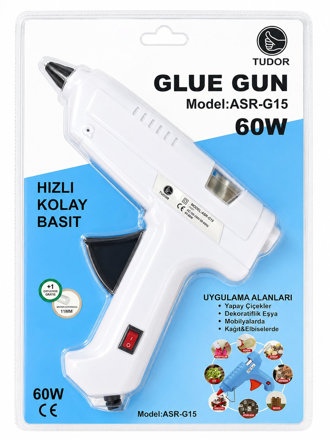 TUDOR SİLİKON TABANCASI 60WATT 