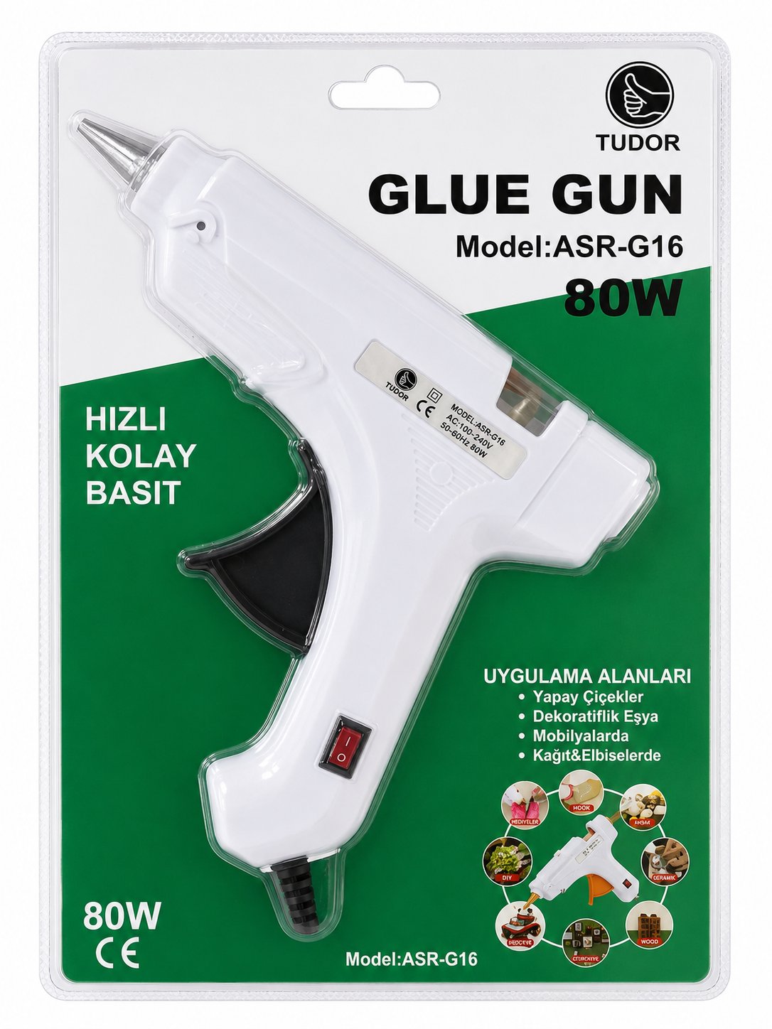 TUDOR SİLİKON TABANCASI 80WATT 