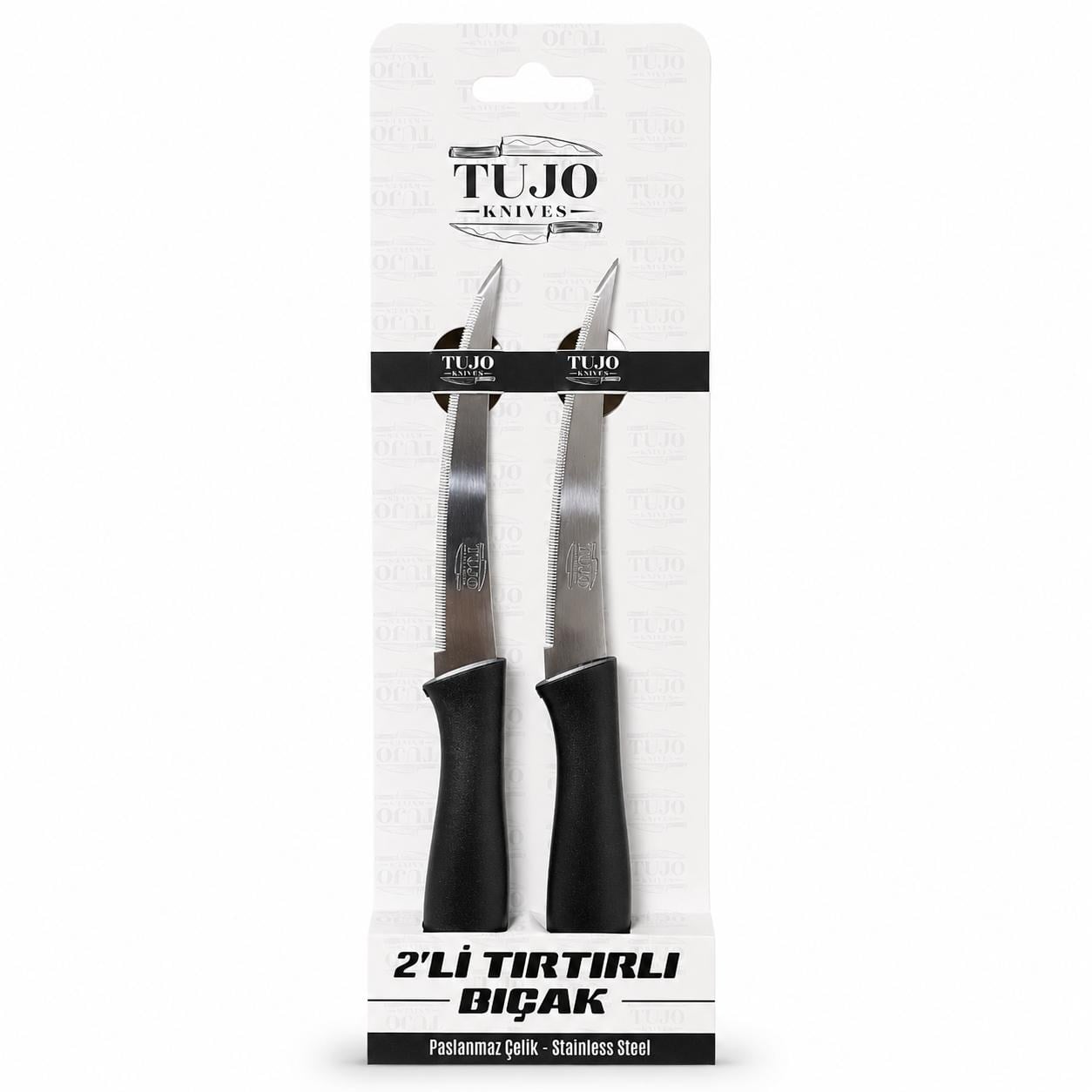 TUJO 2Lİ BIÇAK KARTELALI TIRTIKLI