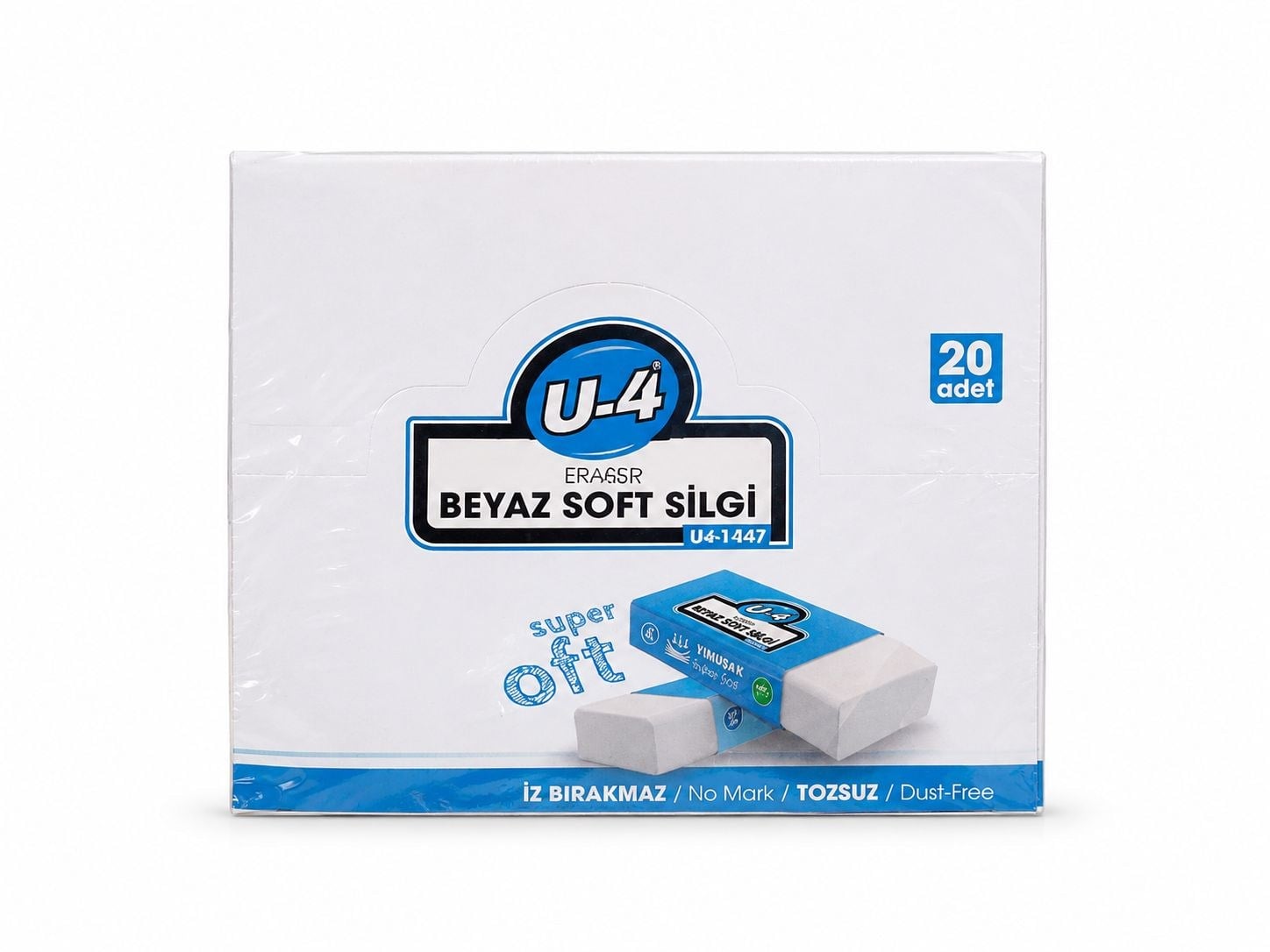U-4 BEYAZ SİLGİ 20Lİ