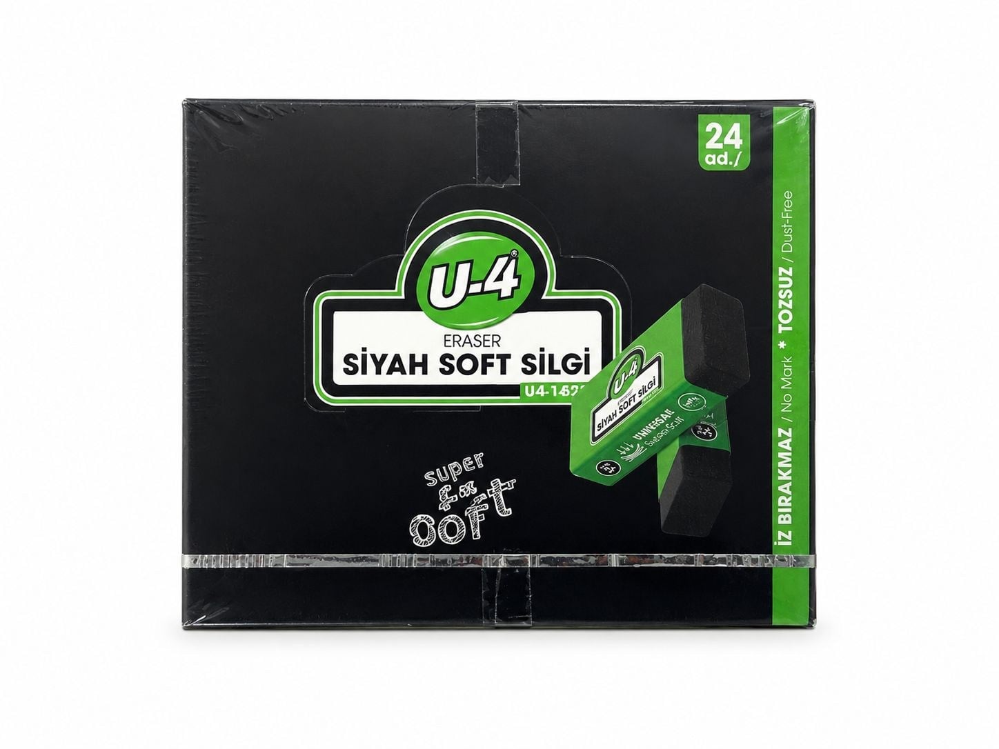 U-4 SİYAH SİLGİ 24LÜ
