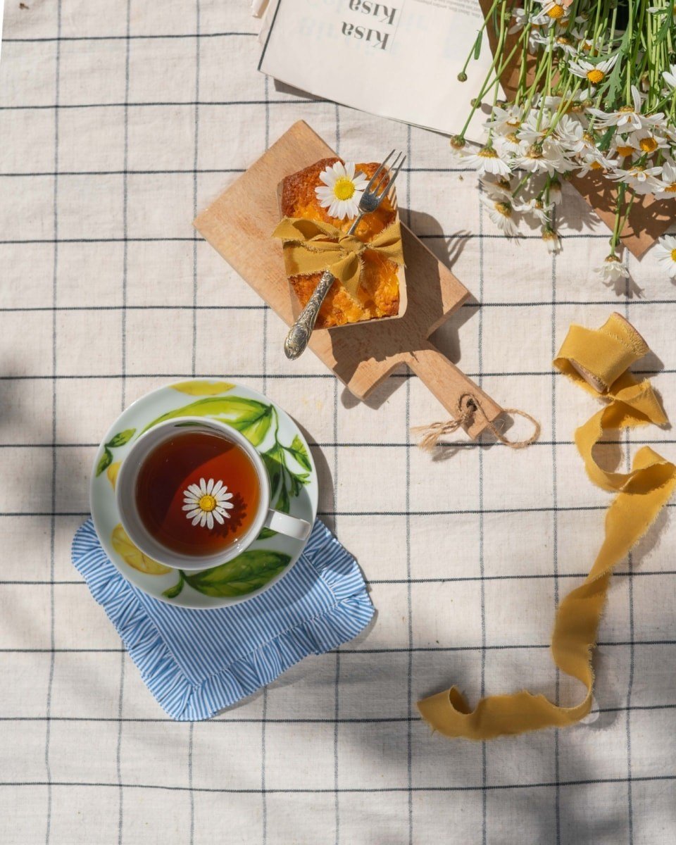Citrus Collection Porselen 2'li Çay Fincan Seti / Hediye Kutulu