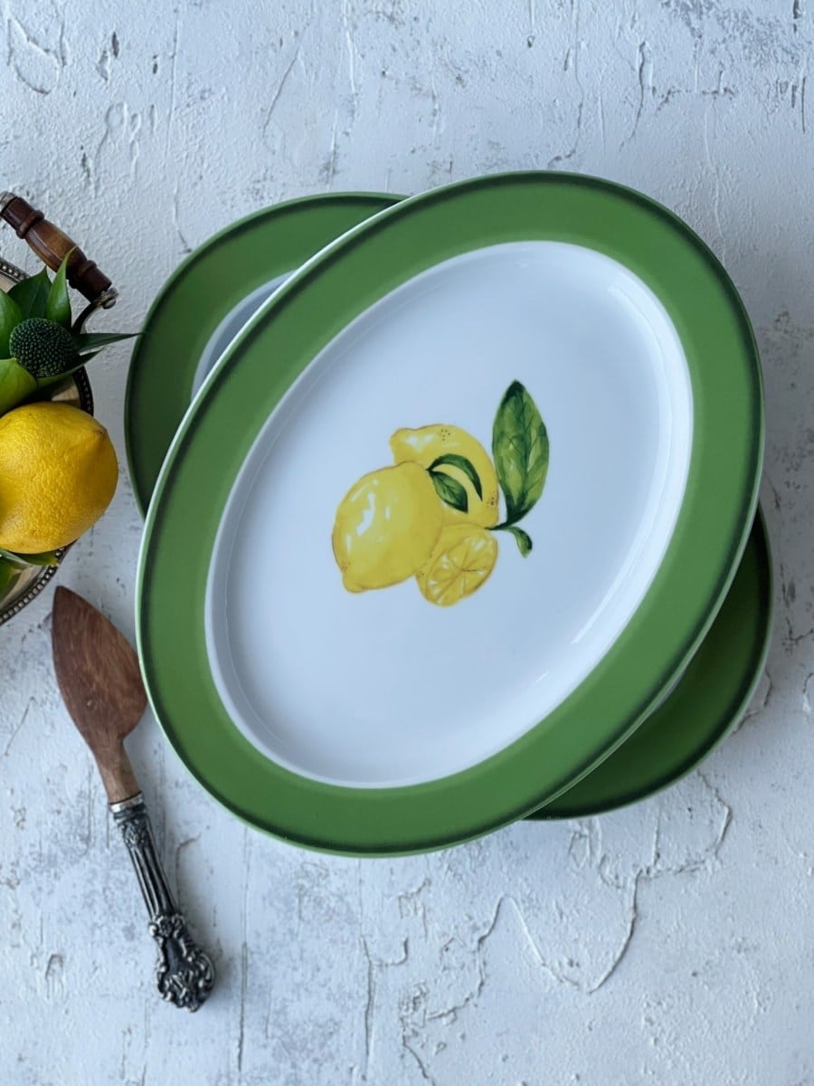Citrus Collection Porselen Kayık Servis Tabağı