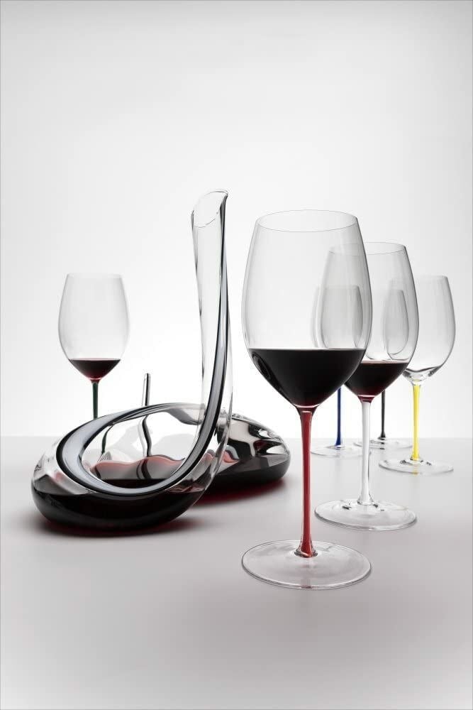 Fatto A Mano Cabernet/Merlot Lacivert Saplı Kırmızı Şarap Kadehi 4900/0D