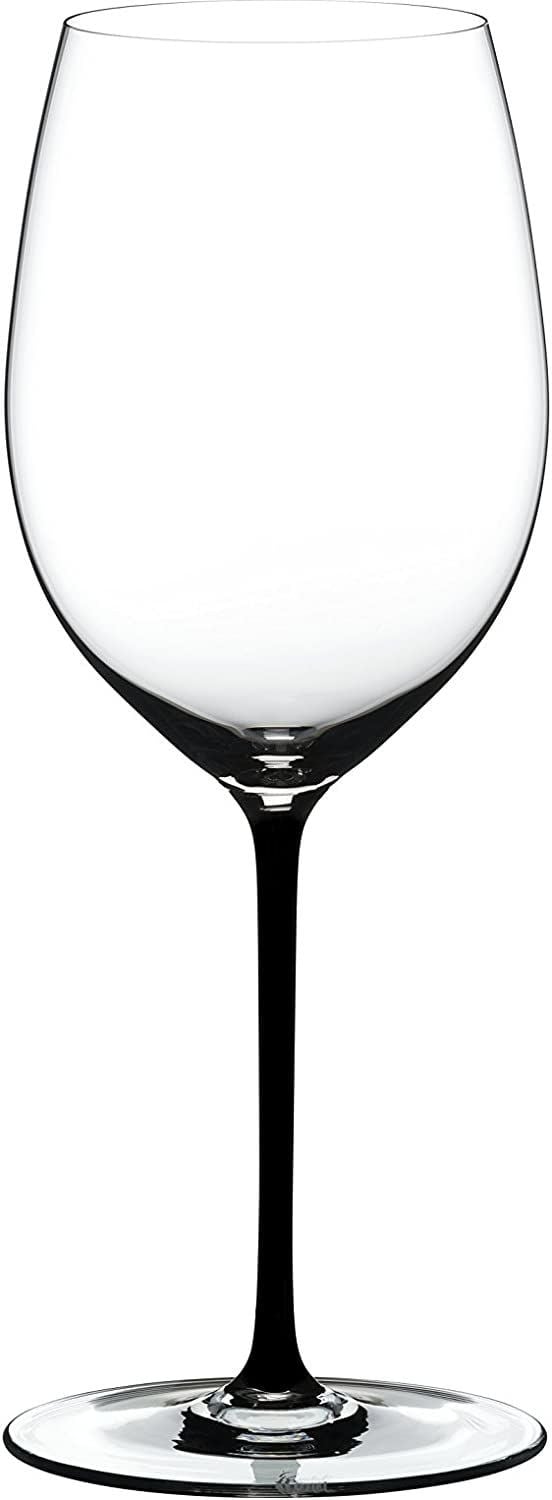 Fatto A Mano Cabernet/Merlot Siyah Saplı Kırmızı Şarap Kadehi 4900/0B