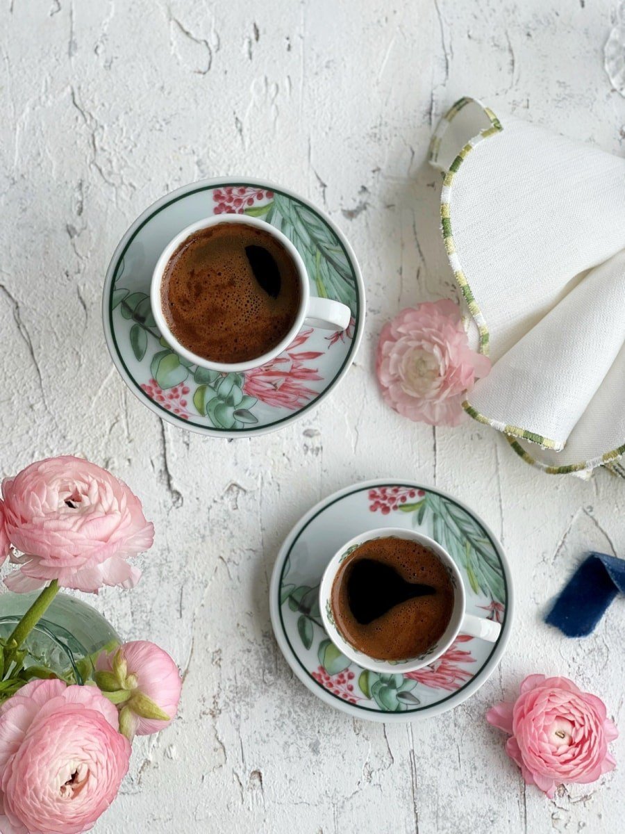 Fern&Co. x Lim Fleur Collection 2’li Türk Kahvesi Fincanı / Hediye Kutulu