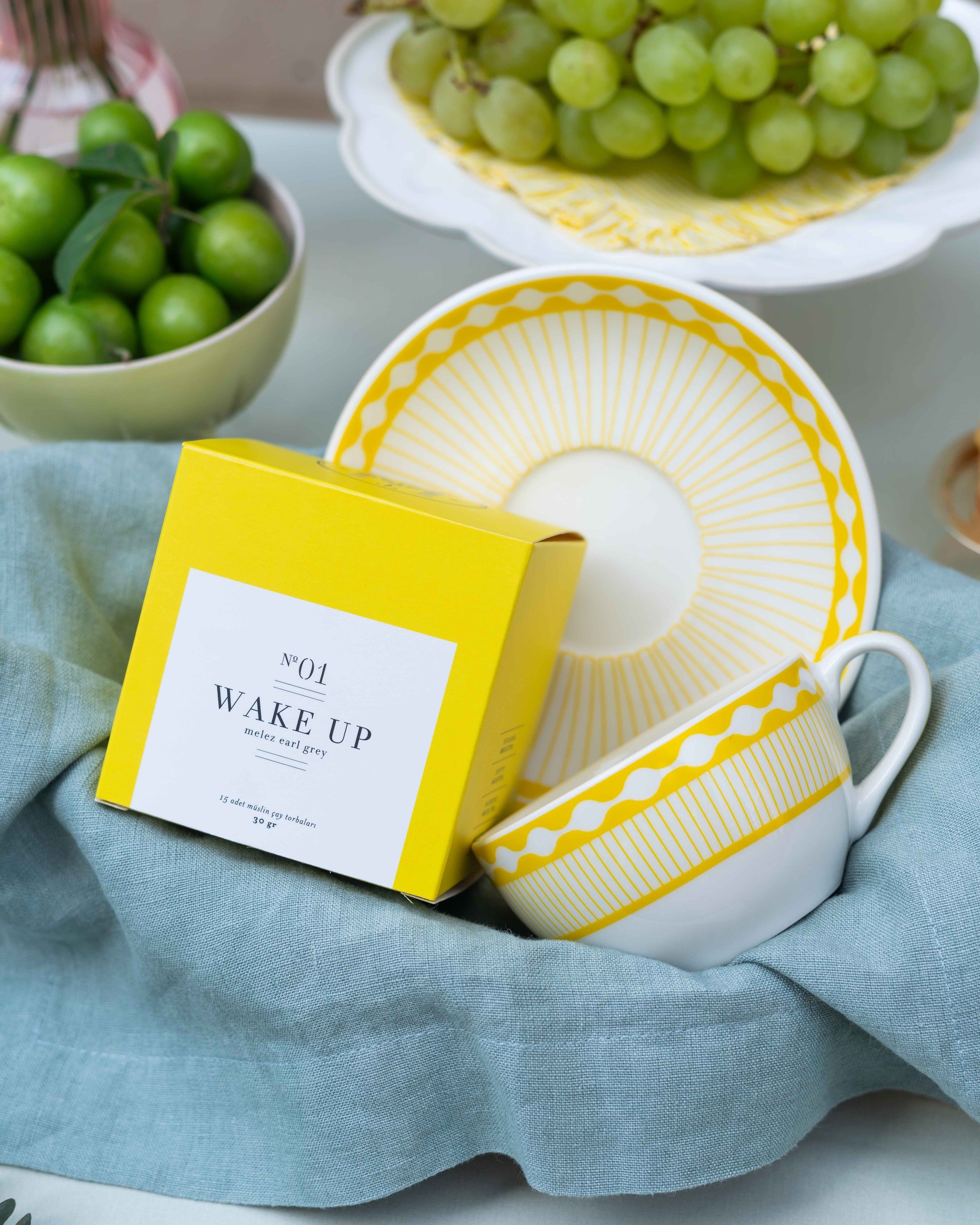 Fern&Co. X Melez The Afternoon Tea Collection Sunlight 2'li Çay Fincanı