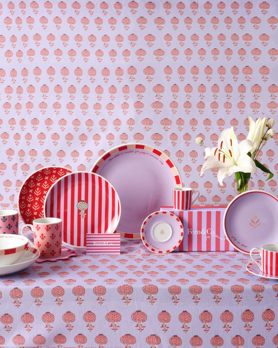 Joy Collection Feast Stripes Tatlı Tabağı